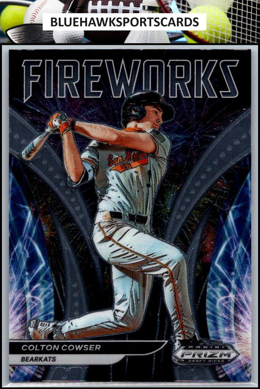 2021 Panini Prizm Draft Picks #F-CC Colton Cowser Fireworks