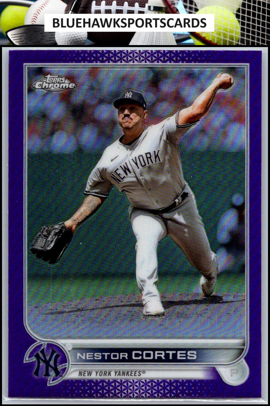 2022 Topps Chrome Update #USC10 Nestor Cortes Purple Refractor