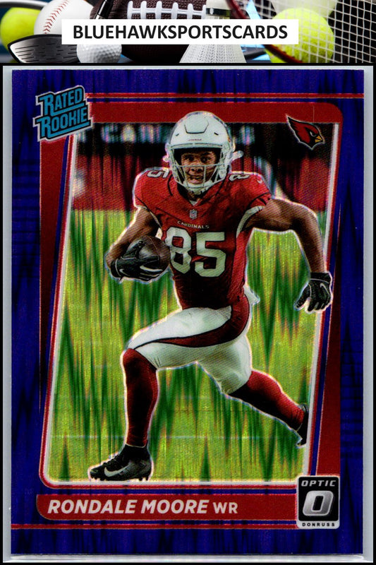 2021 Donruss Optic #217 Rondale Moore Purple Shock