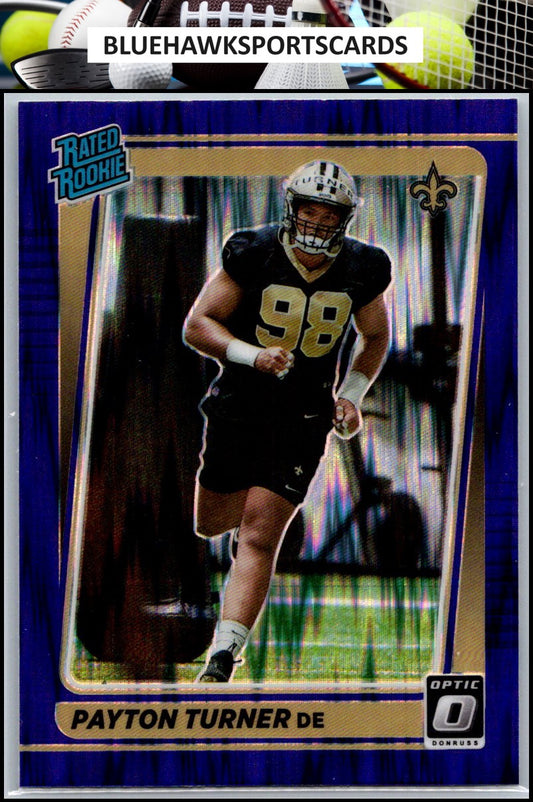 2021 Donruss Optic #259 Payton Turner Purple Shock