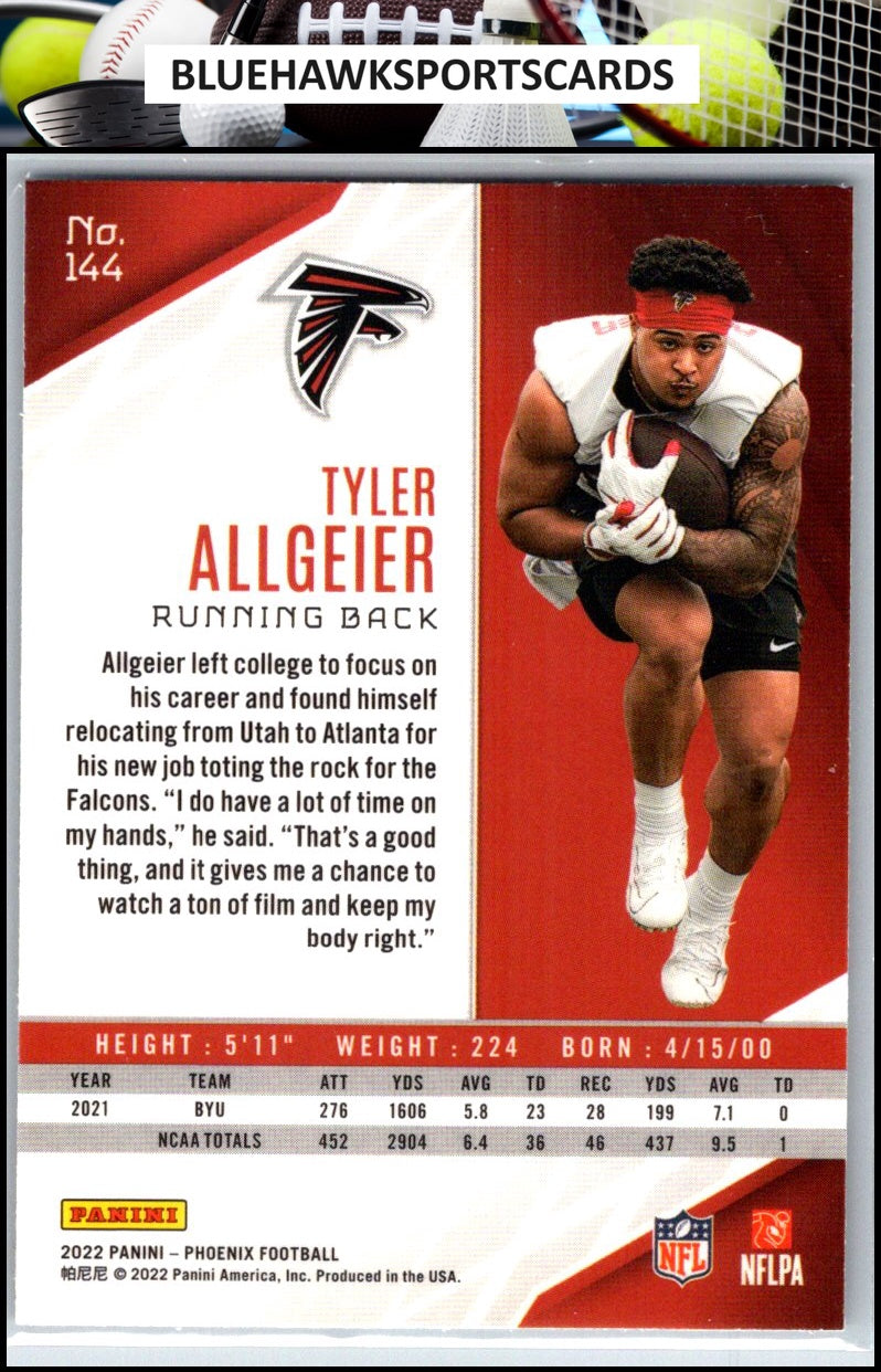 2022 Panini Phoenix #144 Tyler Allgeier