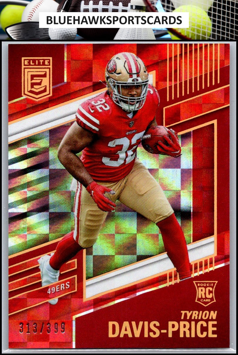 2022 Donruss Elite #159 Tyrion Davis-Price Red #/399