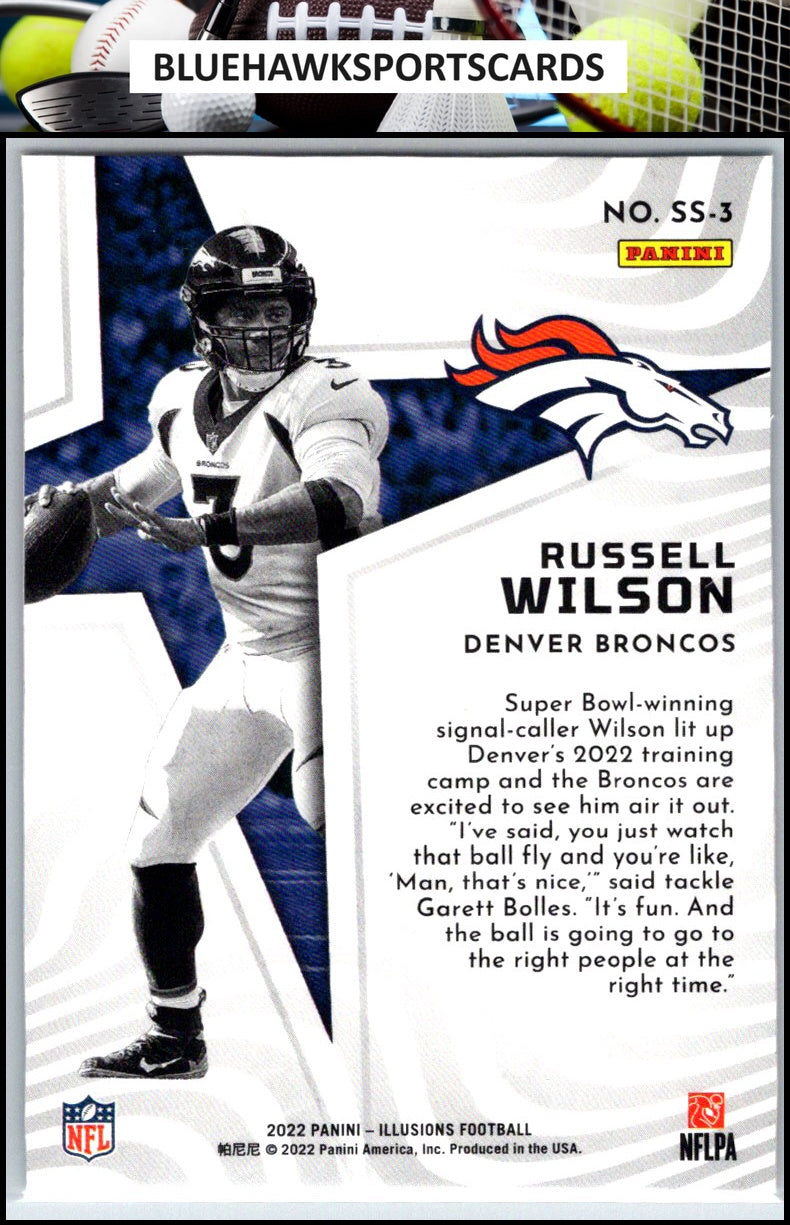 2022 Panini Illusions #SS-3 Russell Wilson Shining Stars