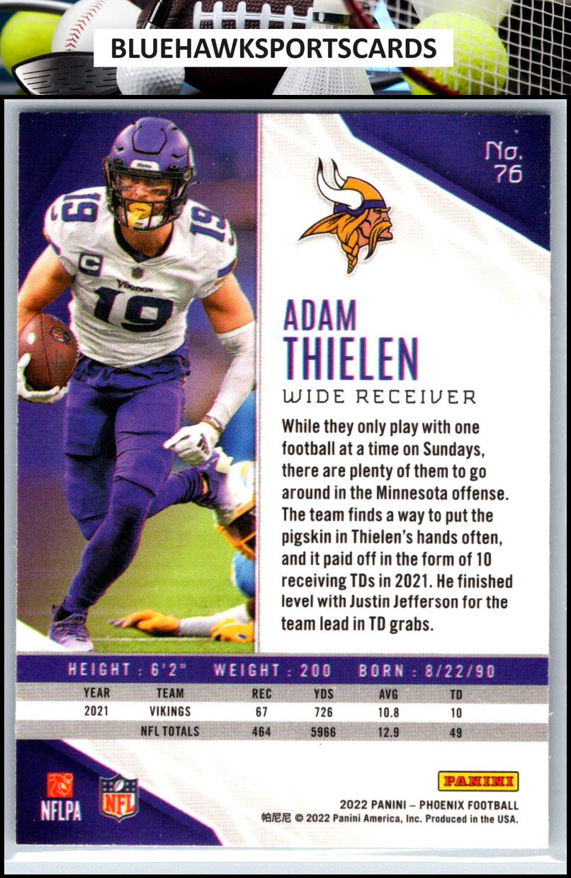 2022 Panini Phoenix #76 Adam Thielen