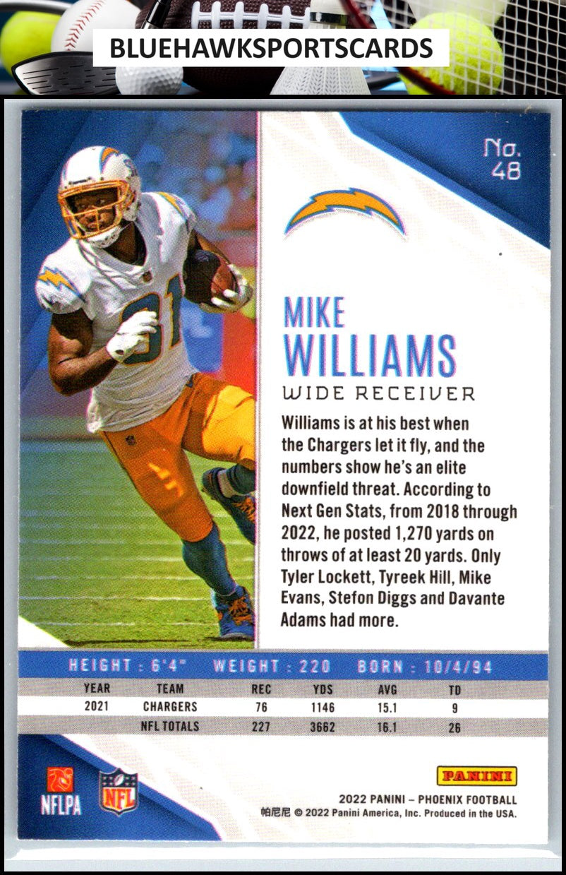 2022 Panini Phoenix #48 Mike Williams
