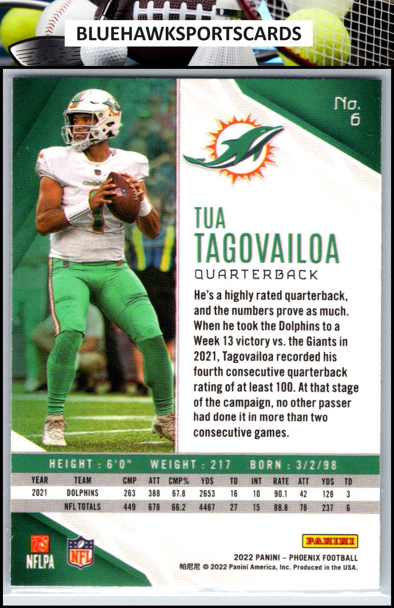 2022 Panini Phoenix #6 Tua Tagovailoa