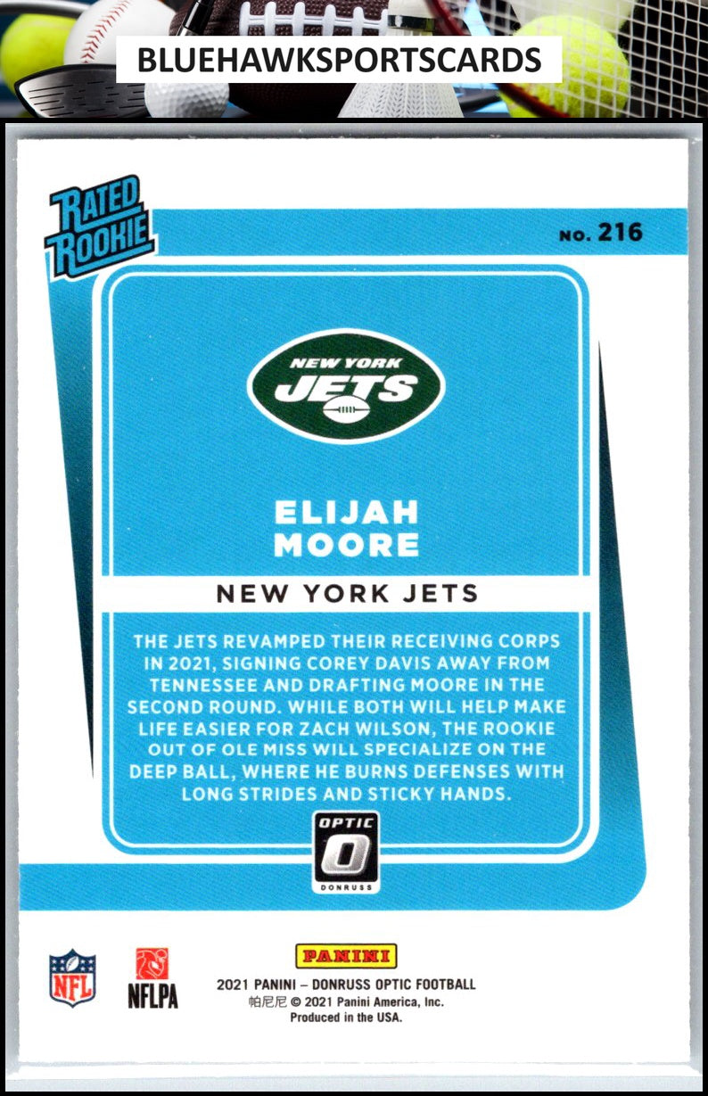 2021 Donruss Optic #216 Elijah Moore