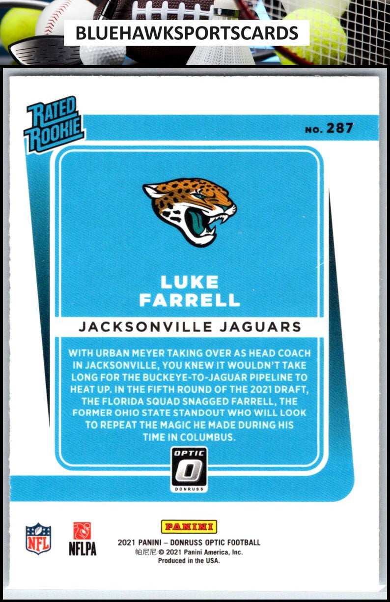 2021 Donruss Optic #287 Luke Farrell