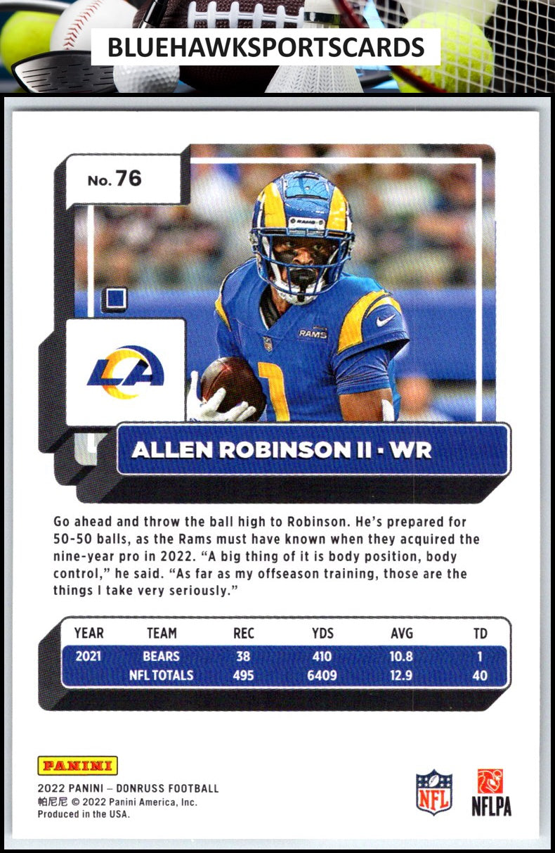 2022 Donruss #76 Allen Robinson II