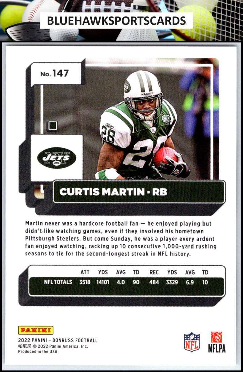 2022 Donruss #147 Curtis Martin