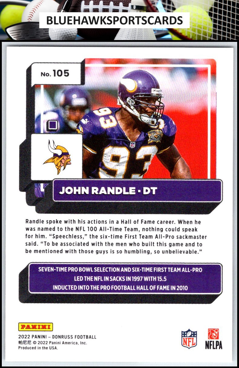 2022 Donruss #105 John Randle