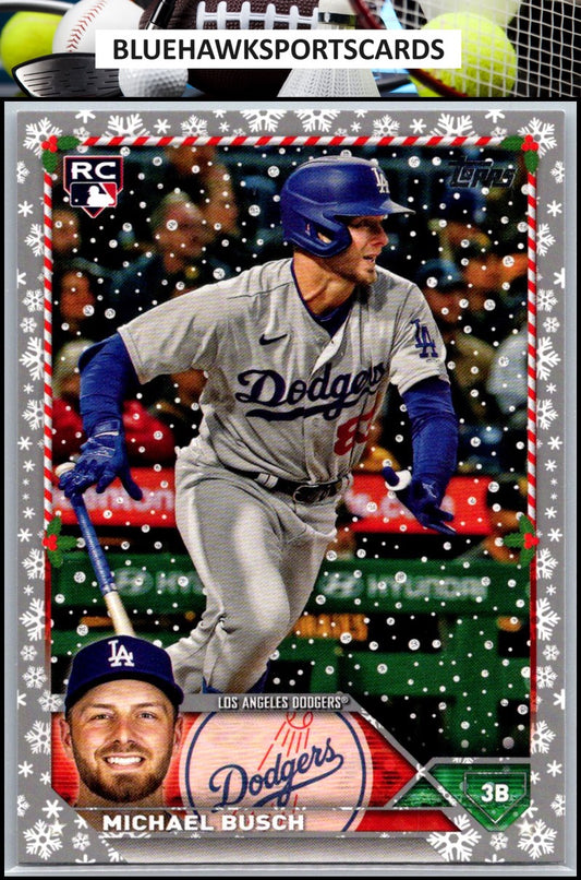 2023 Topps Holiday #H130 Michael Busch Metallic