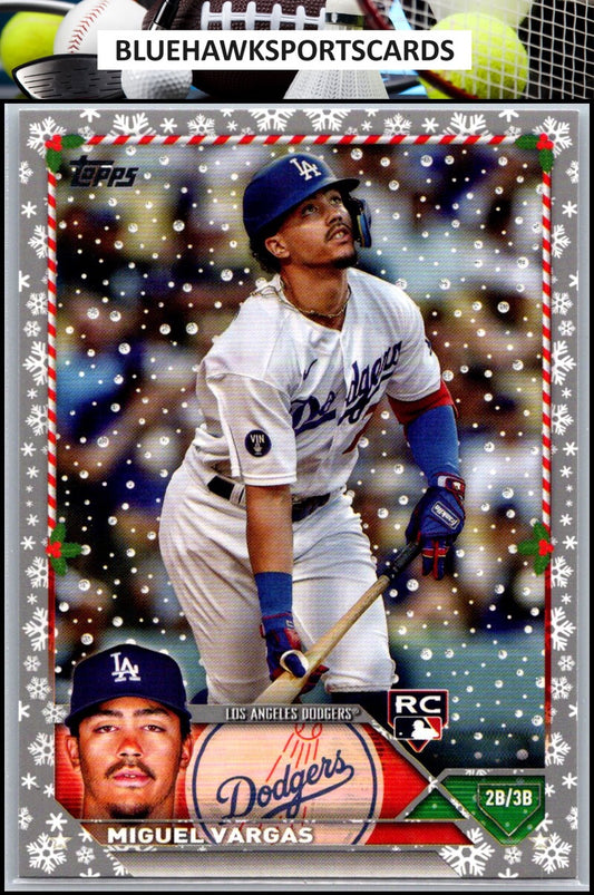 2023 Topps Holiday #H172 Miguel Vargas Metallic