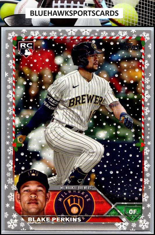 2023 Topps Holiday #H19 Blake Perkins Metallic