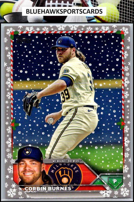 2023 Topps Holiday #H112 Corbin Burnes Metallic