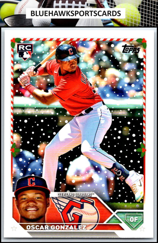 2023 Topps Holiday #H188 Oscar Gonzalez