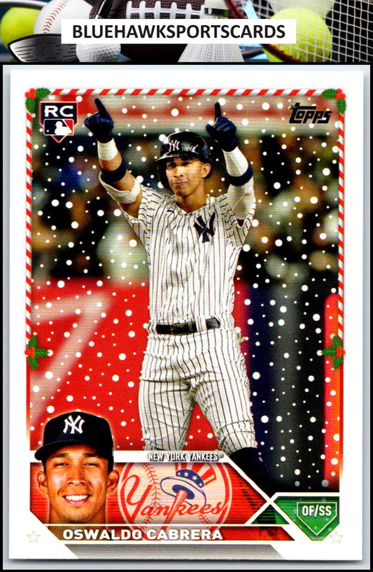 2023 Topps Holiday #H163 Oswaldo Cabrera