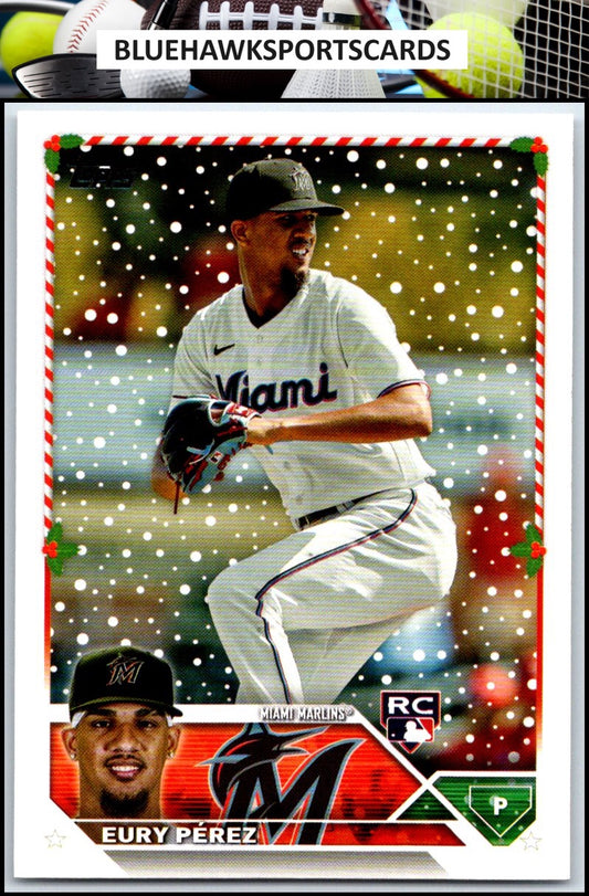 2023 Topps Holiday #H85 Eury Pérez