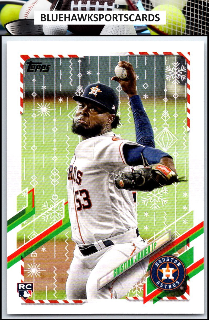 2021 Topps Holiday #HW74 Cristian Javier