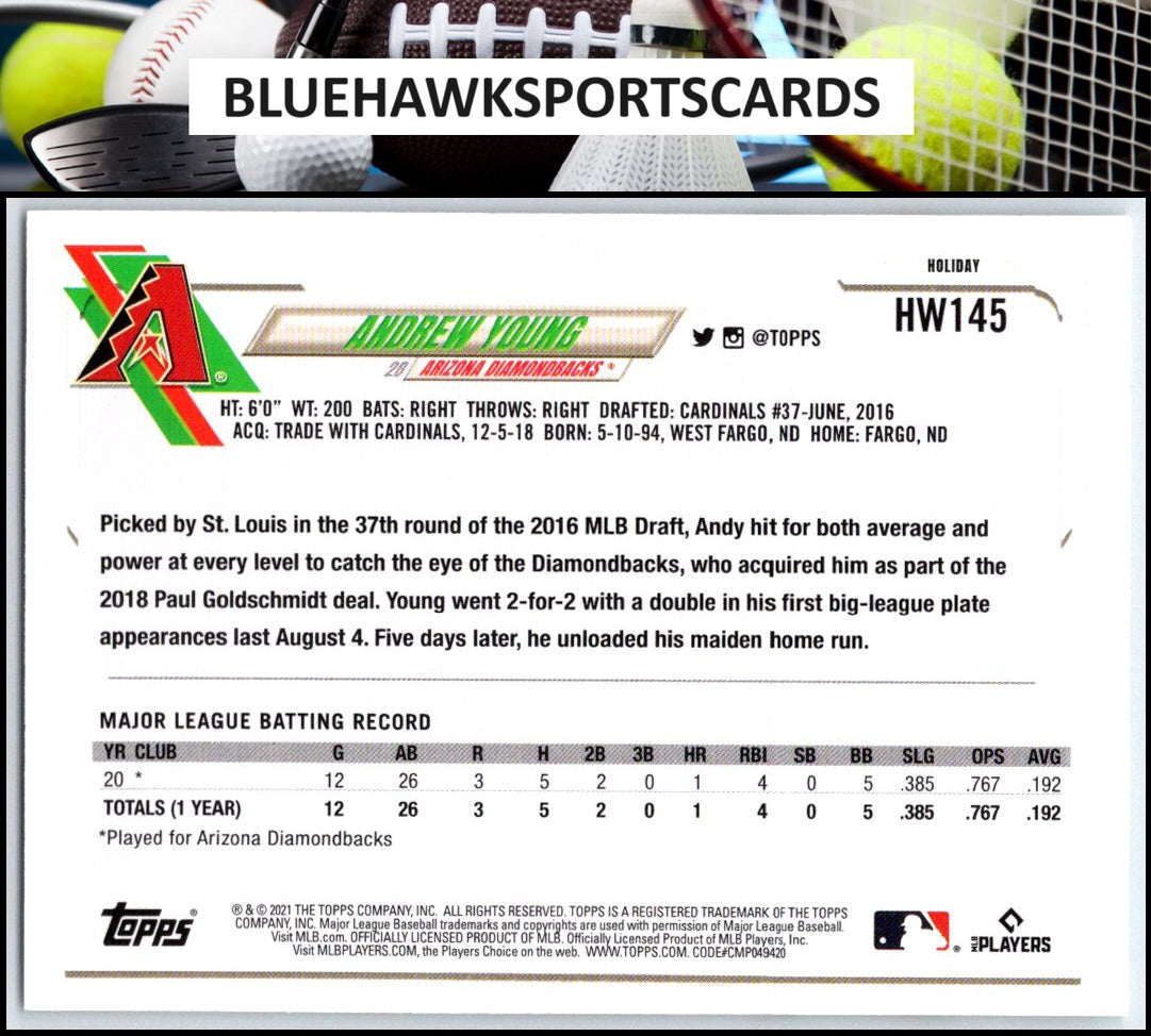 2021 Topps Holiday #HW145 Andrew Young