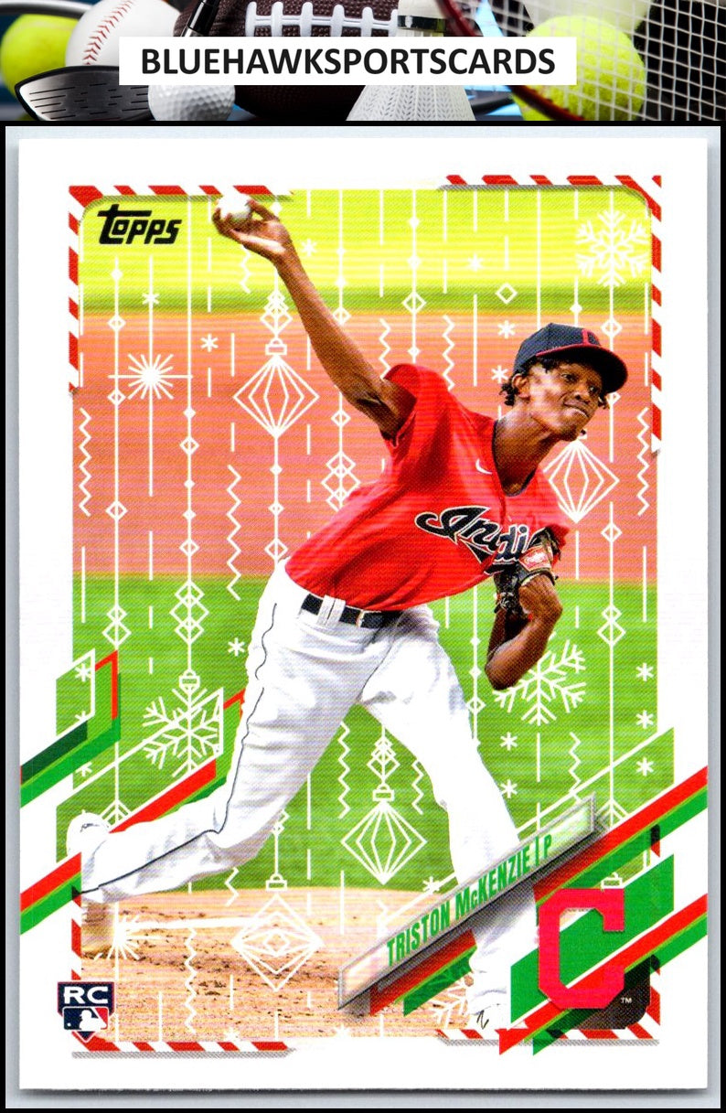 2021 Topps Holiday #HW187 Triston McKenzie