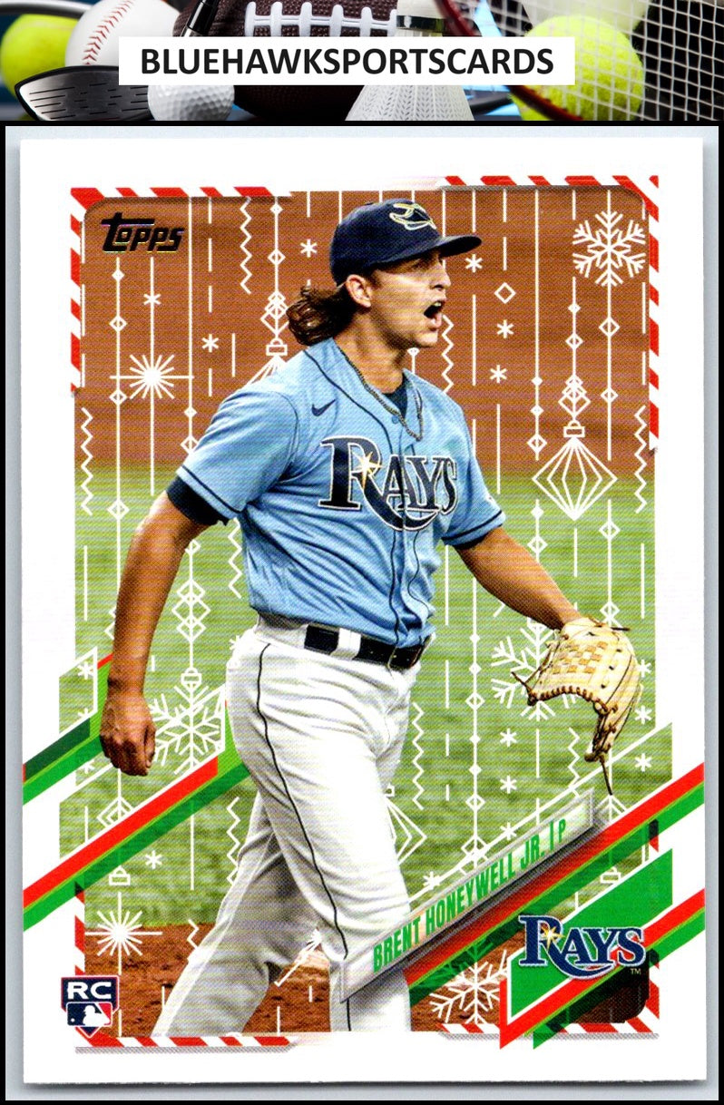2021 Topps Holiday #HW24 Brent Honeywell Jr.