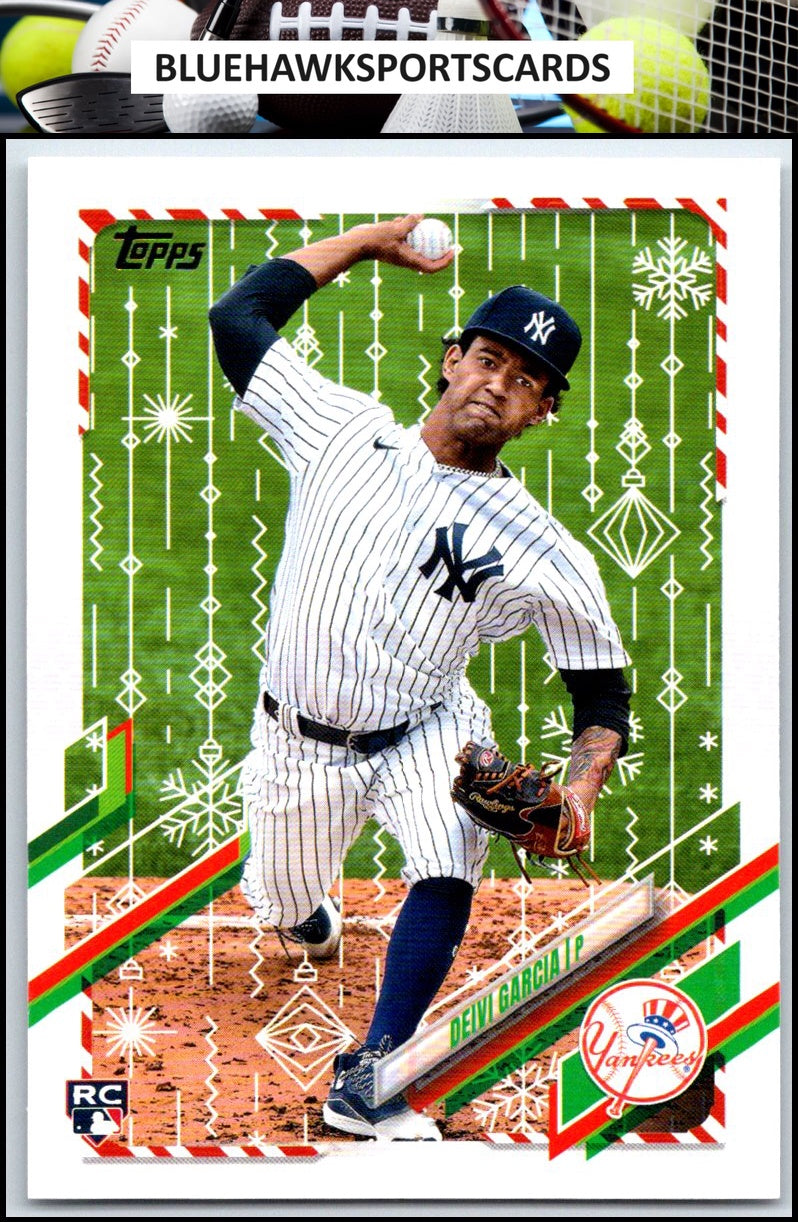 2021 Topps Holiday #HW77 Deivi Garcia