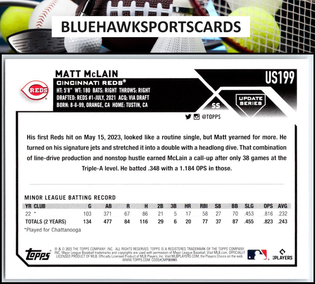 2023 Topps Update #US199 Matt McLain