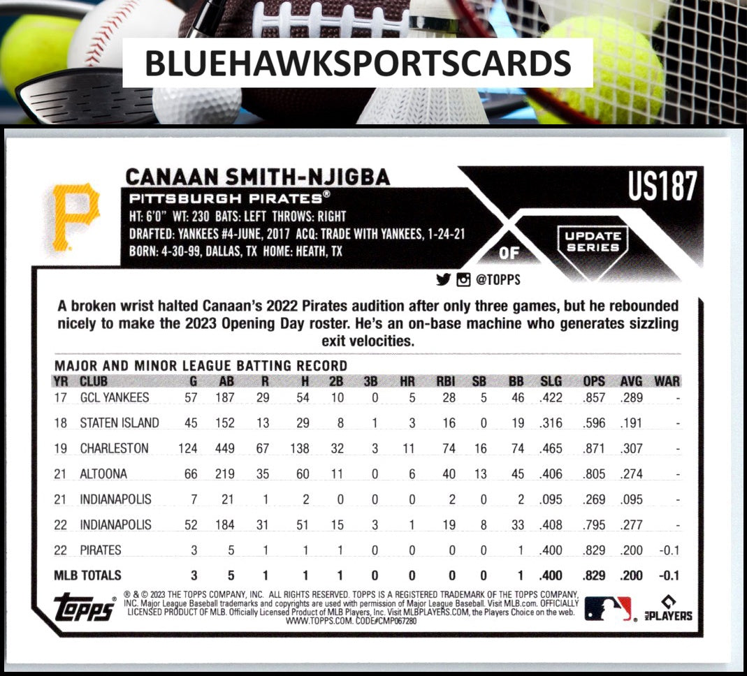 2023 Topps Update #US187 Canaan Smith-Njigba