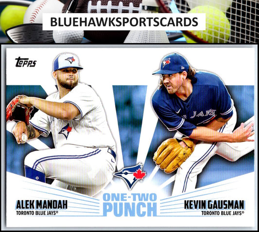 2023 Topps #12P-9 Alek Manoah / Kevin Gausman One-Two Punch