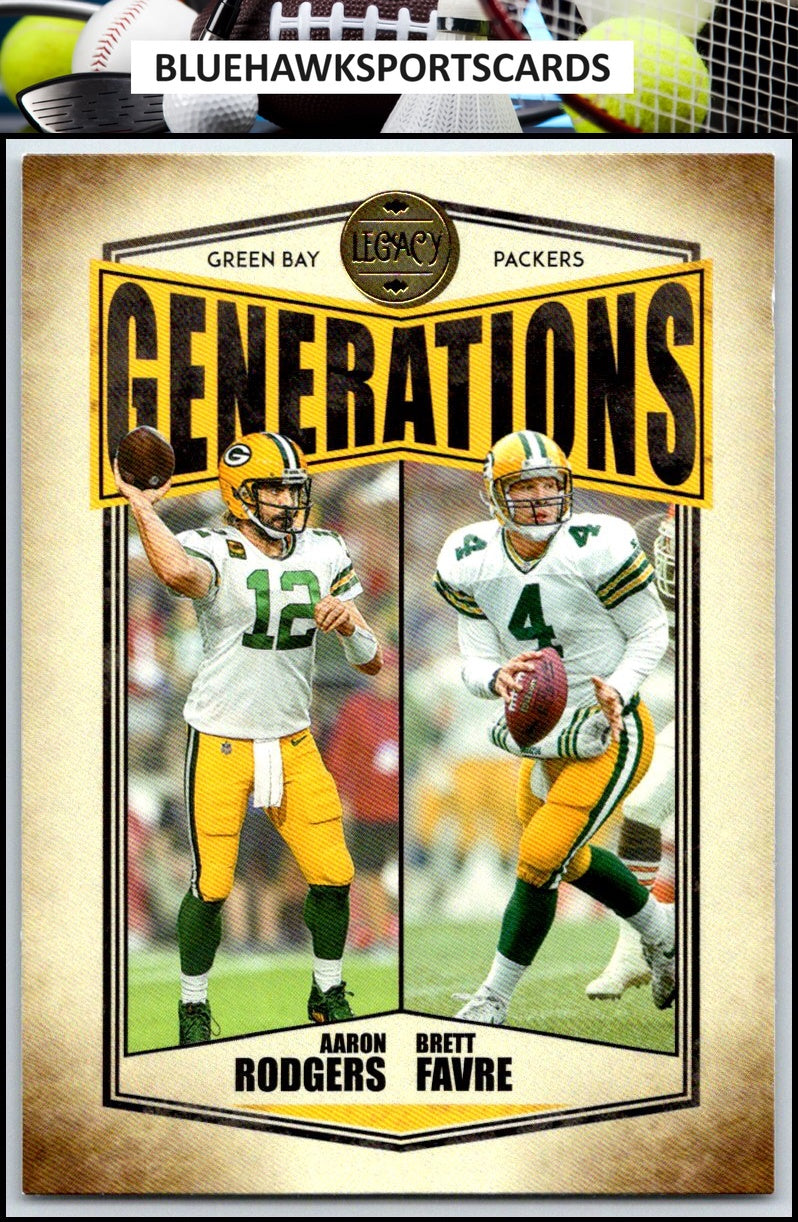 2022 Panini Legacy #G-3 Aaron Rodgers / Brett Favre Generations