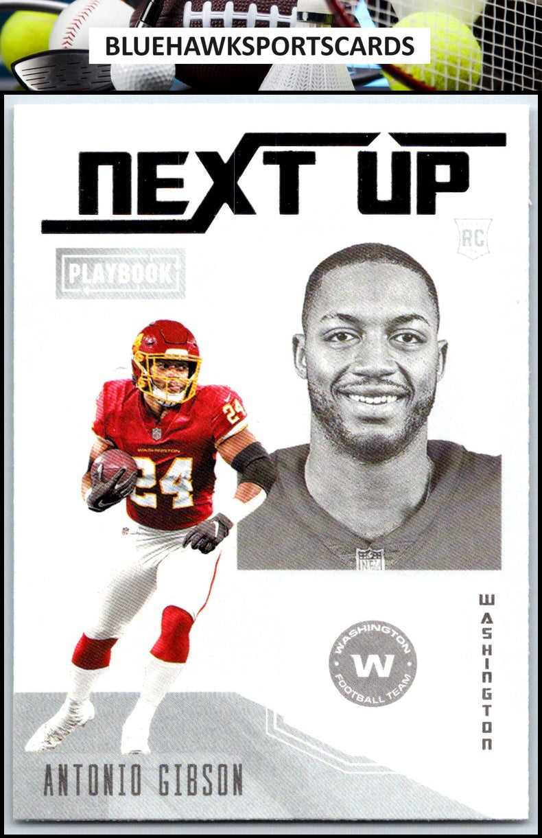 2020 Panini Playbook #NU-28 Antonio Gibson Next Up
