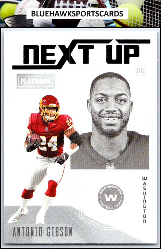 2020 Panini Playbook #NU-28 Antonio Gibson Next Up