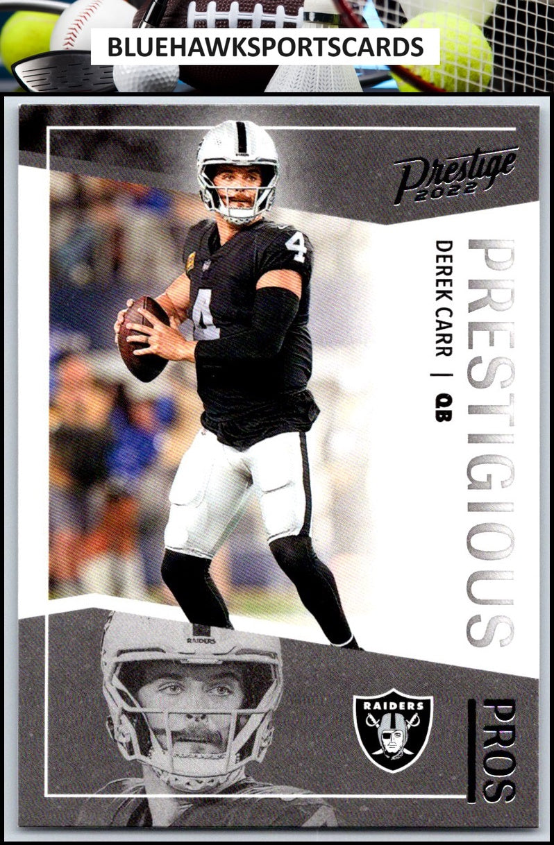2022 Panini Prestige #PP-5 Derek Carr Prestigious Pros