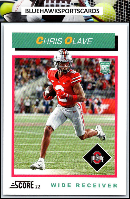 2022 Score #TB10 Chris Olave 1992 Throwback Rookie