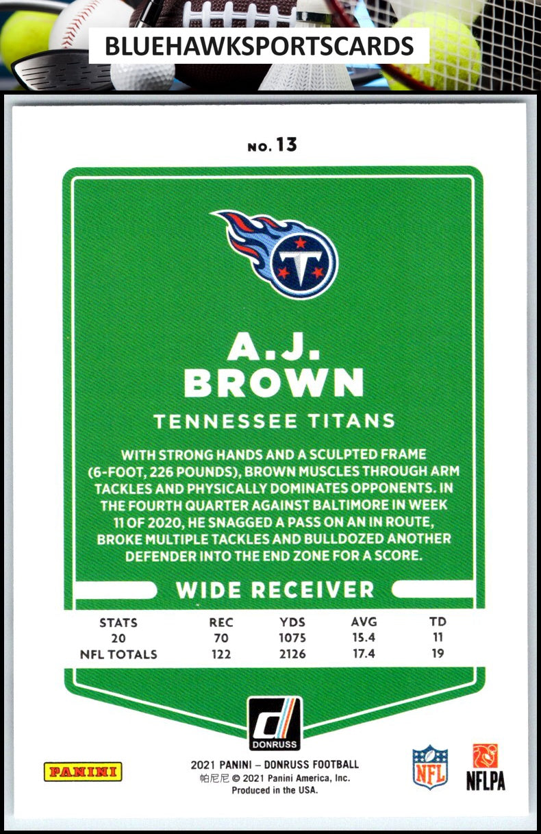 2021 Donruss #13 A.J. Brown