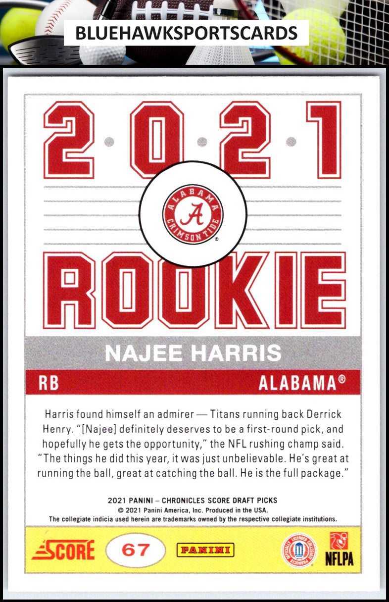 2021 Panini Chronicles Draft Picks #67 Najee Harris