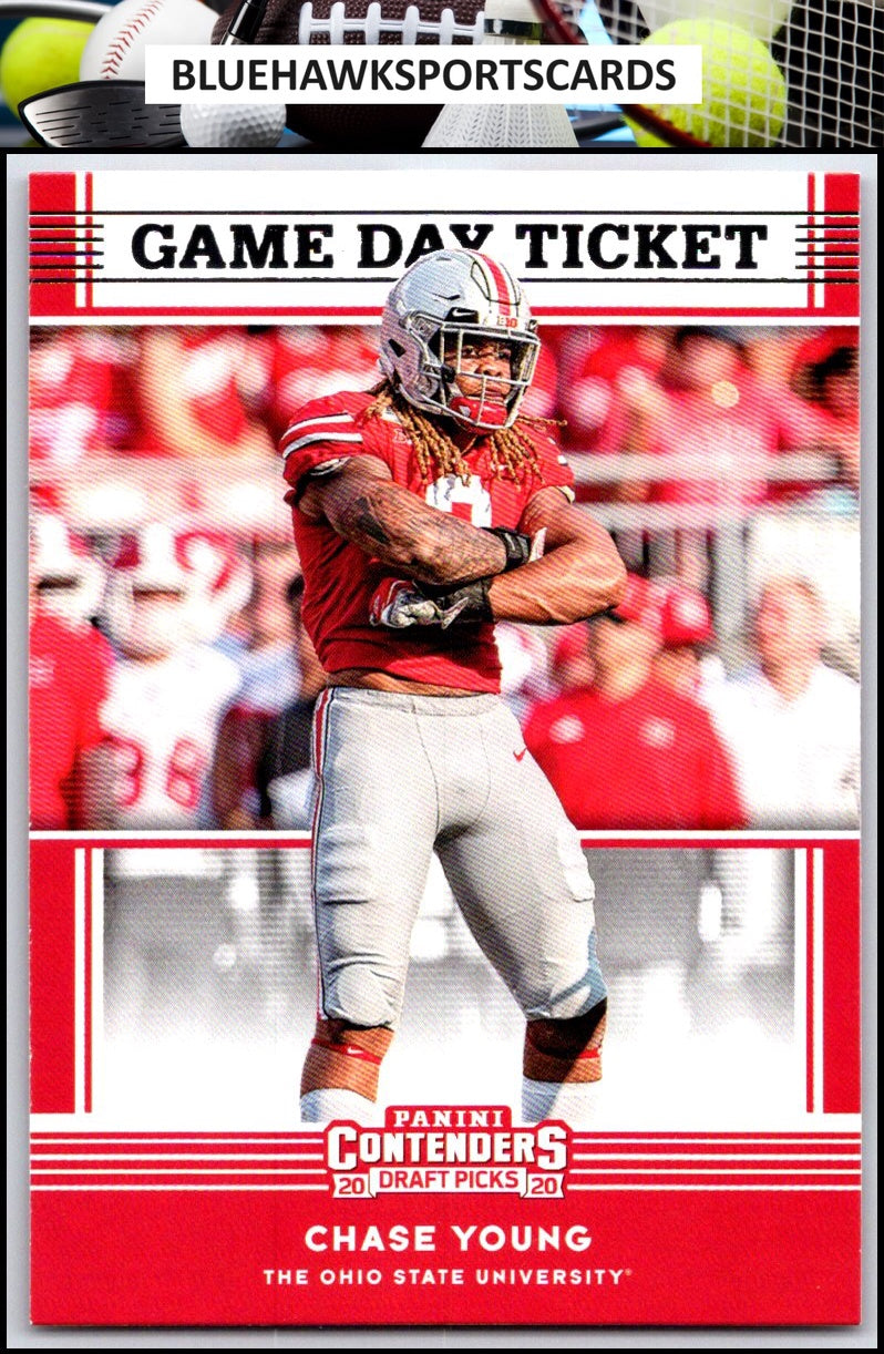 2020 Panini Contenders Draft Picks #2 Chase Young Game Day Ticket