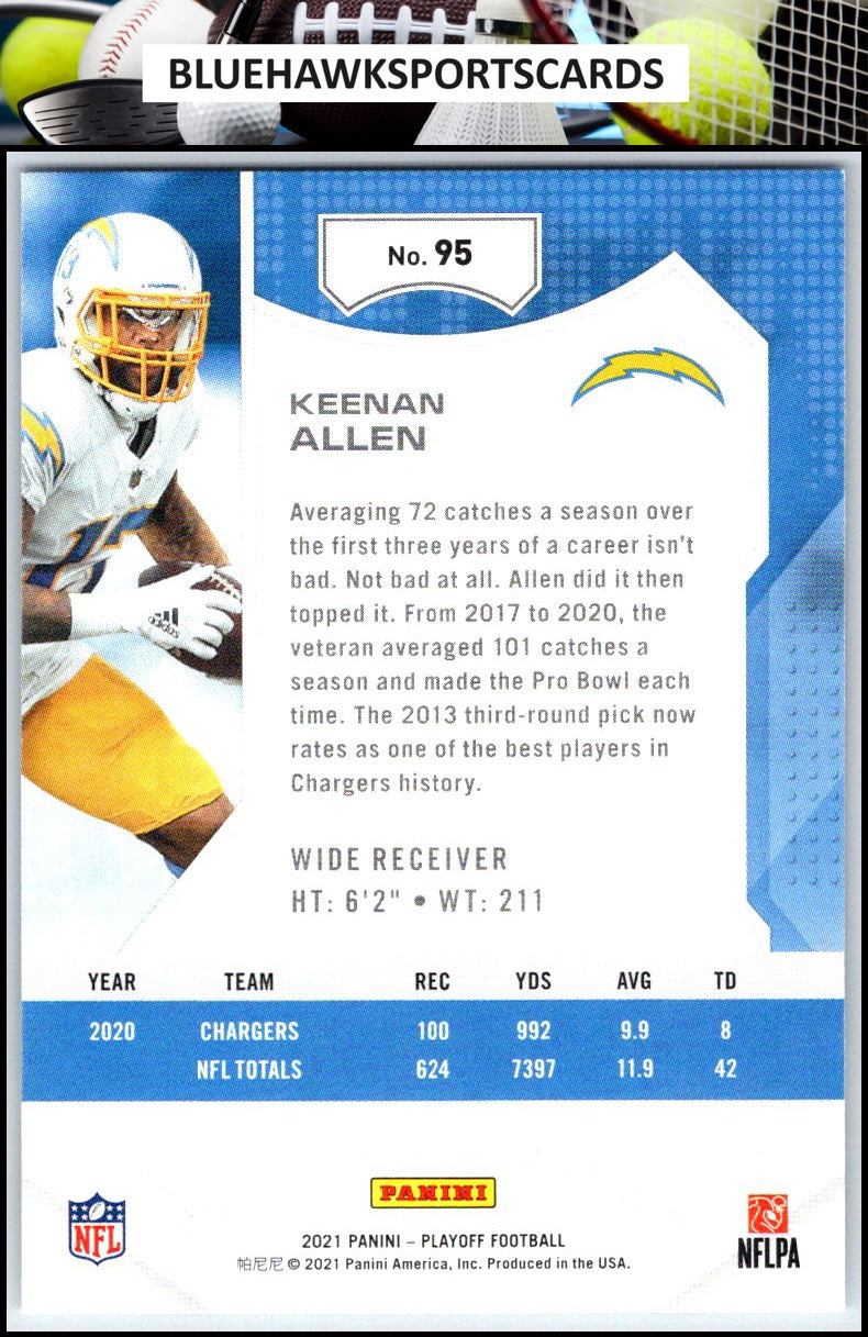 2021 Panini Playoff #95 Keenan Allen