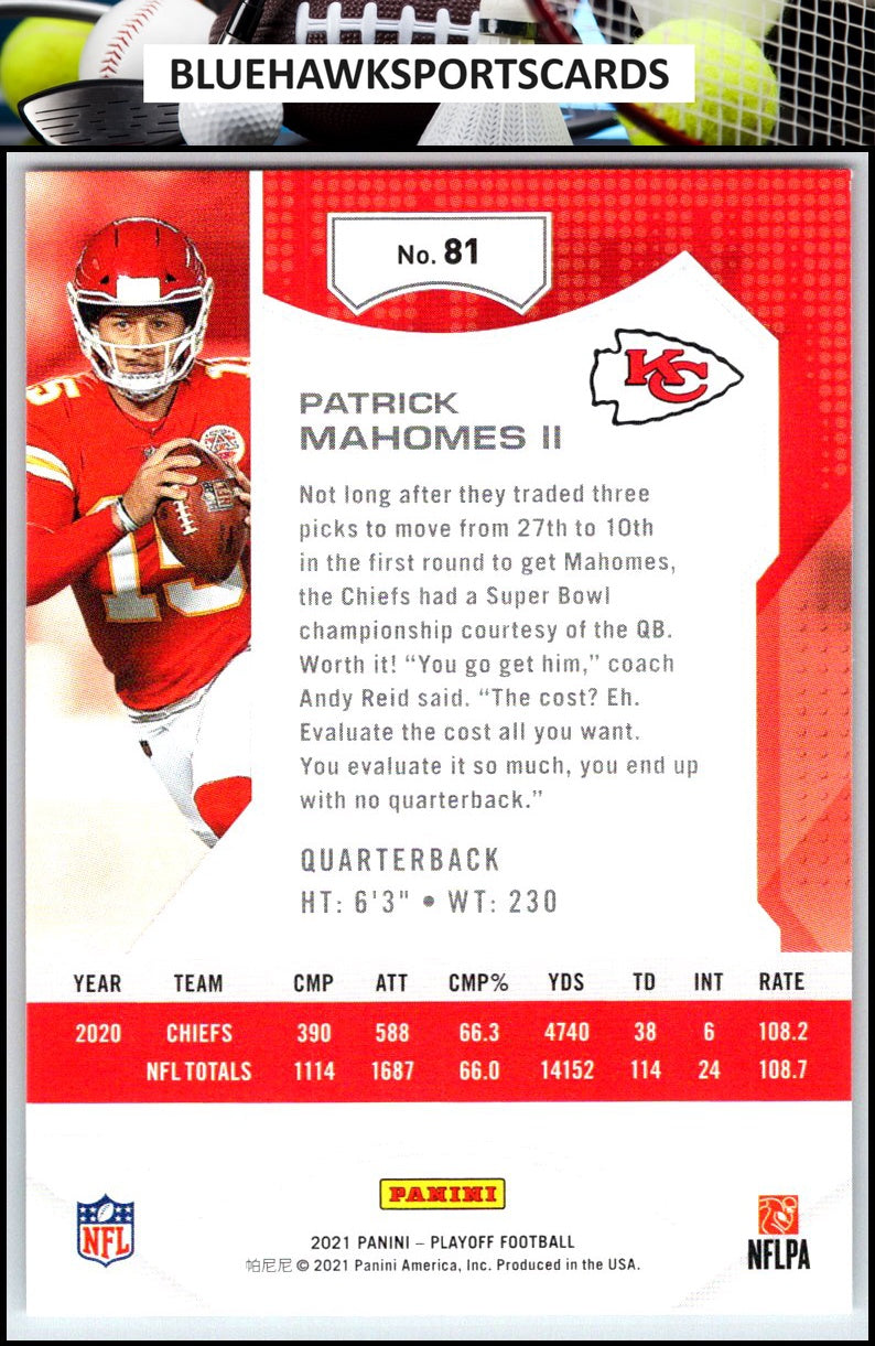 2021 Panini Playoff #81 Patrick Mahomes II