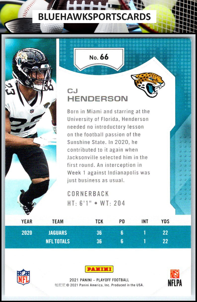 2021 Panini Playoff #66 CJ Henderson