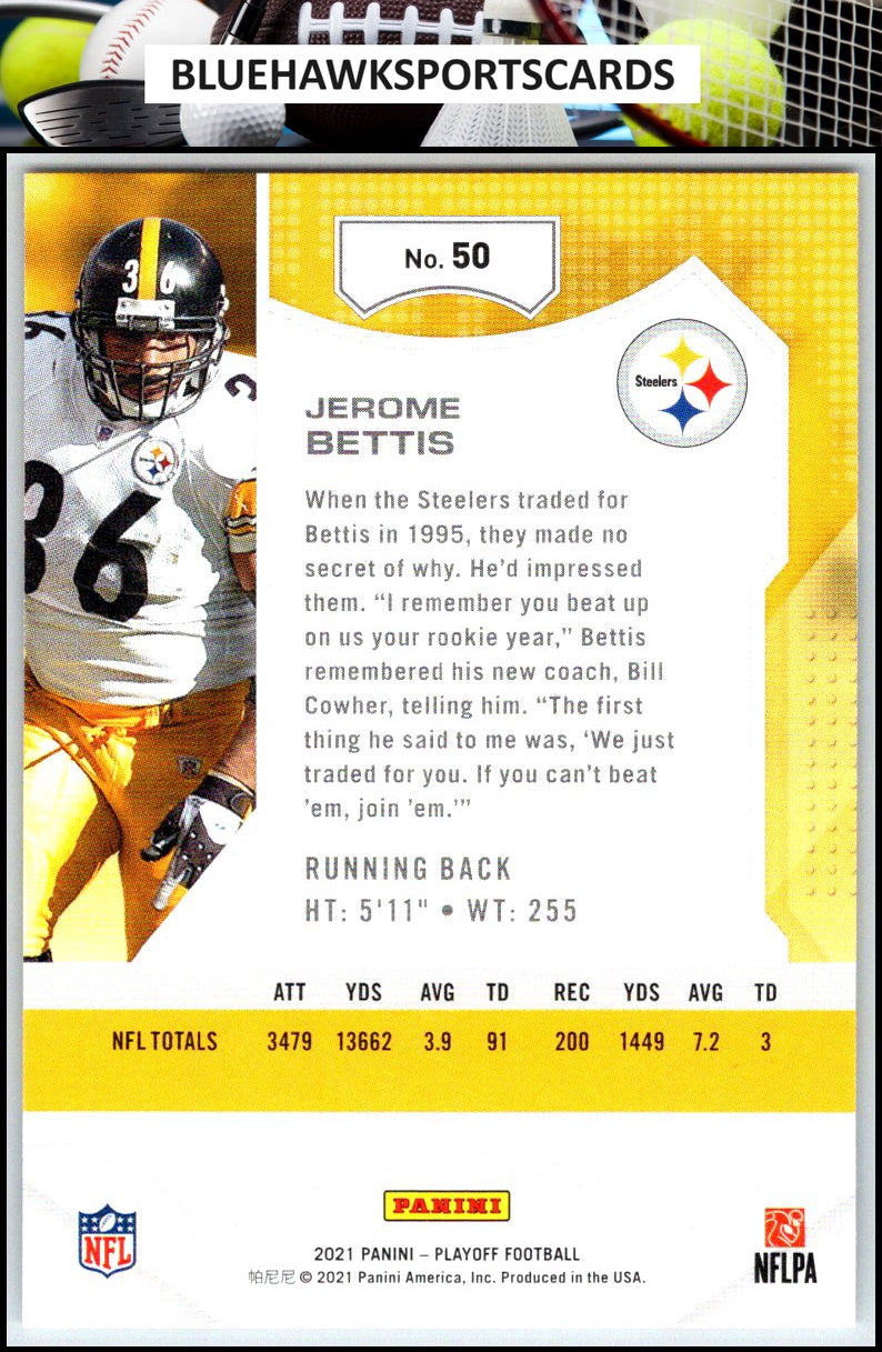 2021 Panini Playoff #50 Jerome Bettis