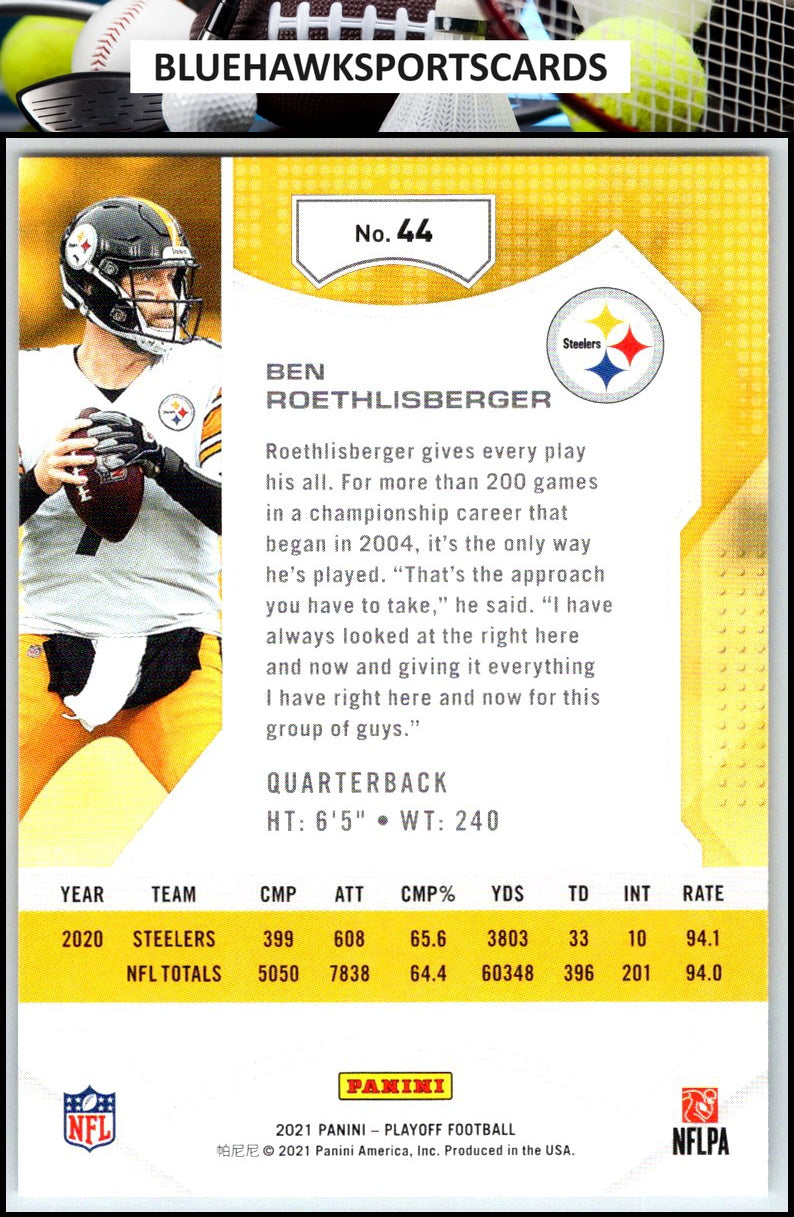2021 Panini Playoff #44 Ben Roethlisberger