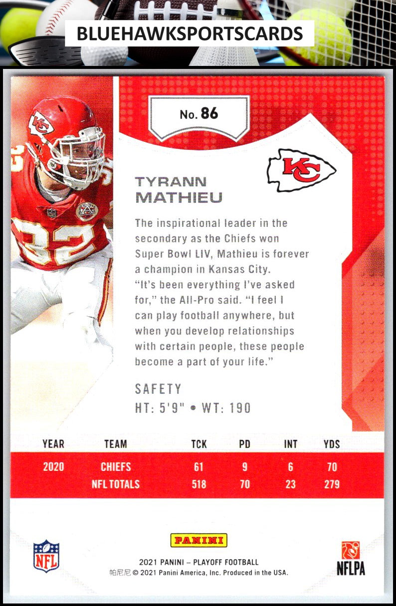 2021 Panini Playoff #86 Tyrann Mathieu