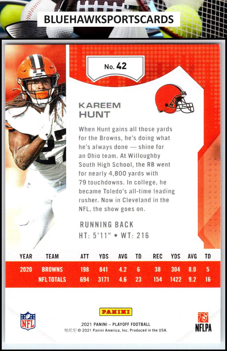 2021 Panini Playoff #42 Kareem Hunt