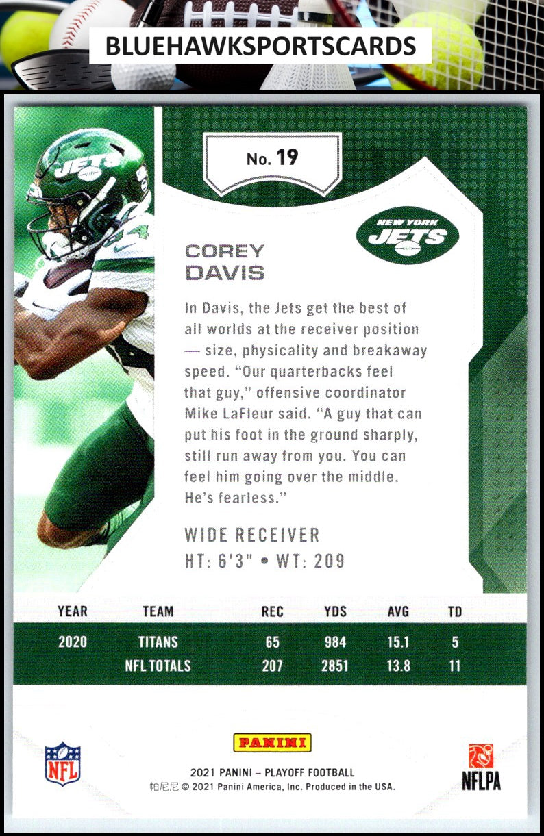 2021 Panini Playoff #19 Corey Davis