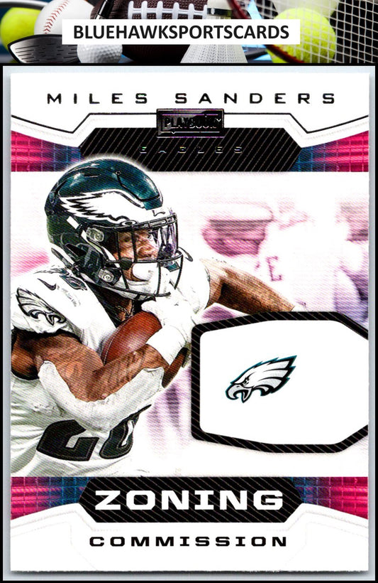 2020 Panini Playbook #ZC-16 Miles Sanders Zoning Commission