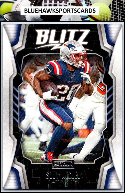 2020 Panini Playbook #BLITZ-12 Sony Michel Blitz