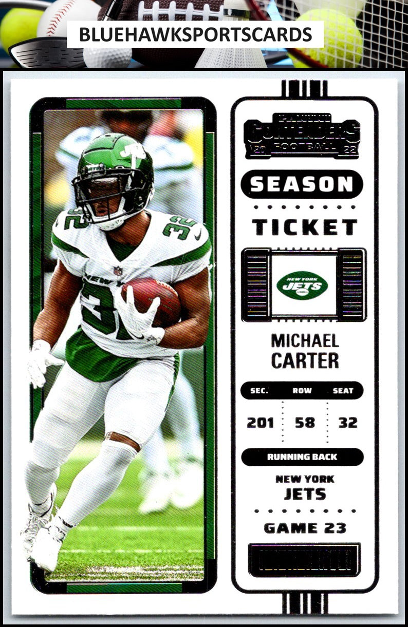 2022 Panini Contenders #92 Michael Carter