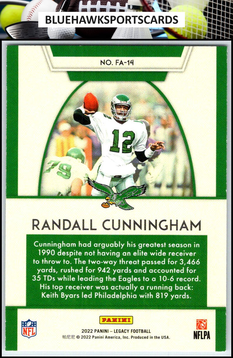 2022 Panini Legacy #FA-14 Randall Cunningham For the Ages
